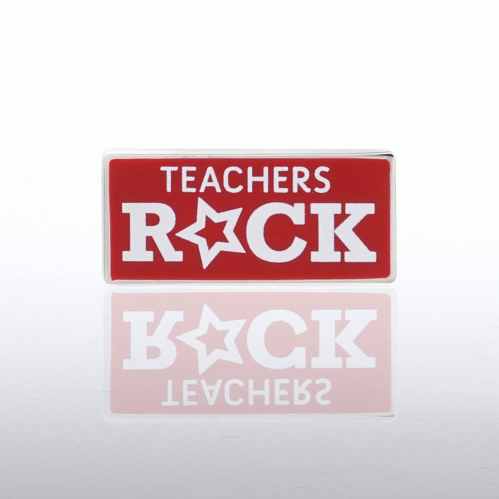Lapel Pin - Teachers Rock Square