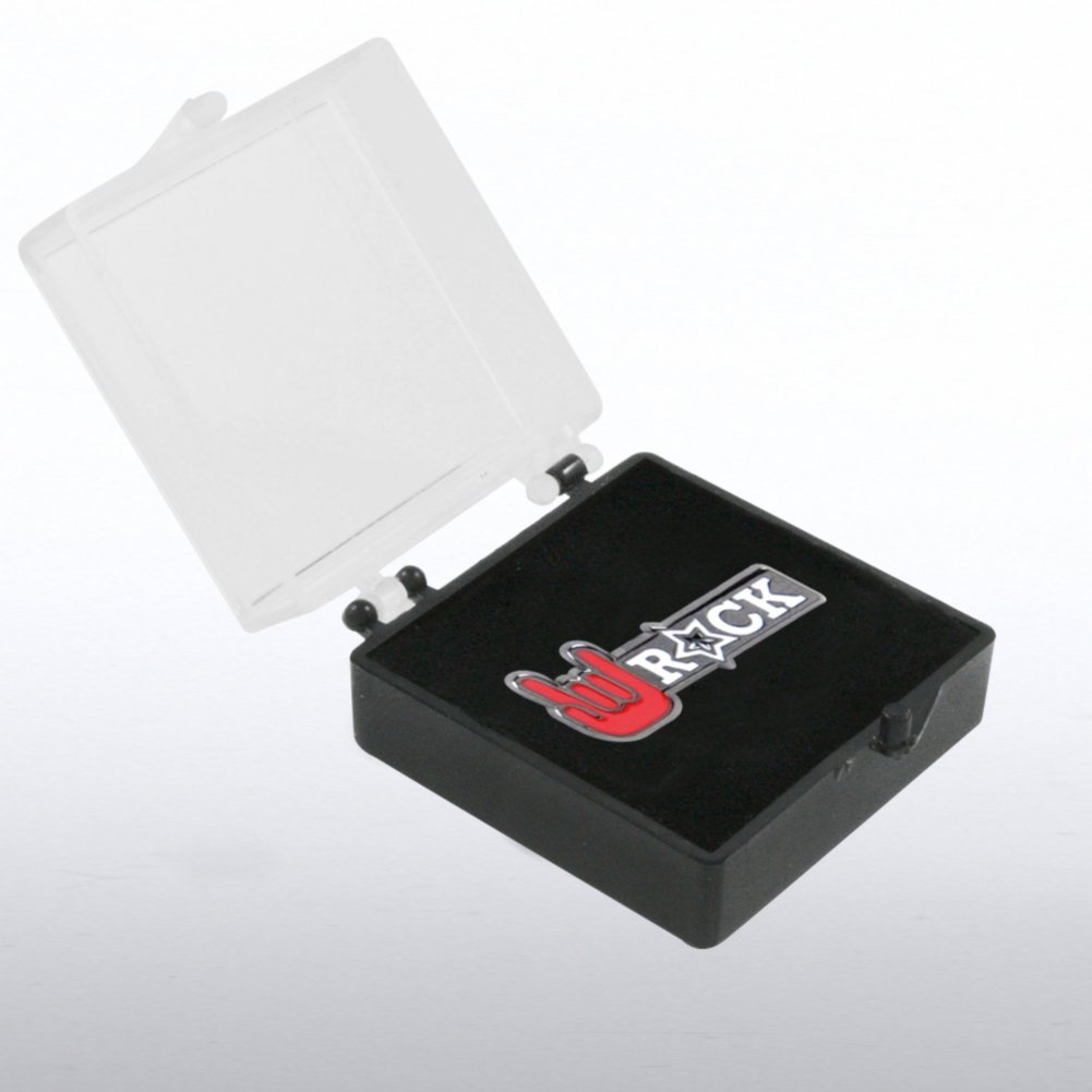 Lapel Pin - Rock Star Hand BOX