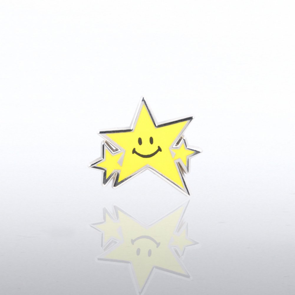 Lapel Pin - Smiley Star