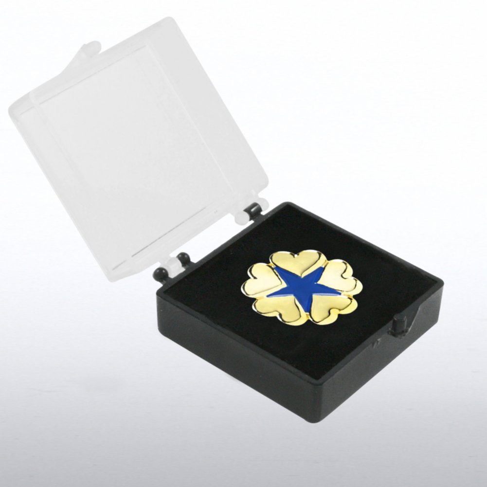 Lapel Pin - 5 Hearts Star BOX