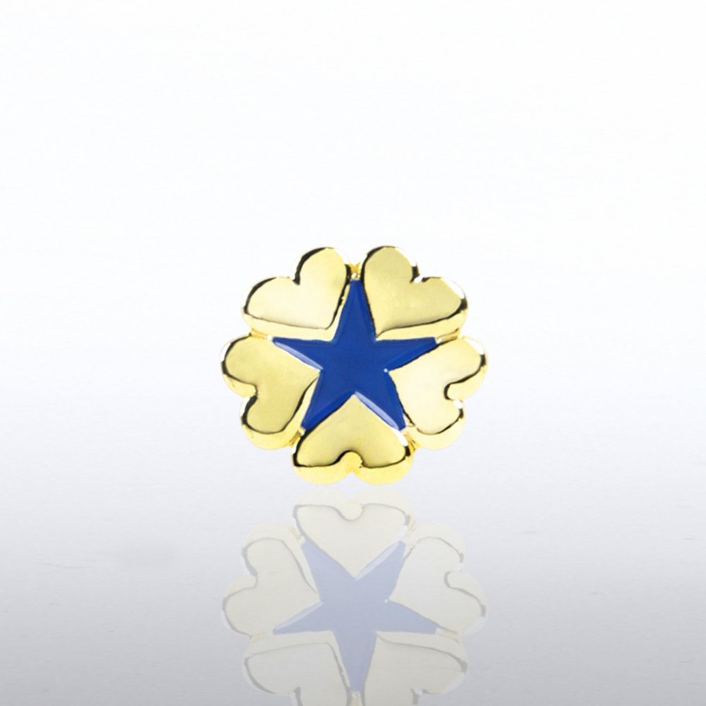 Lapel Pin - 5 Hearts Star