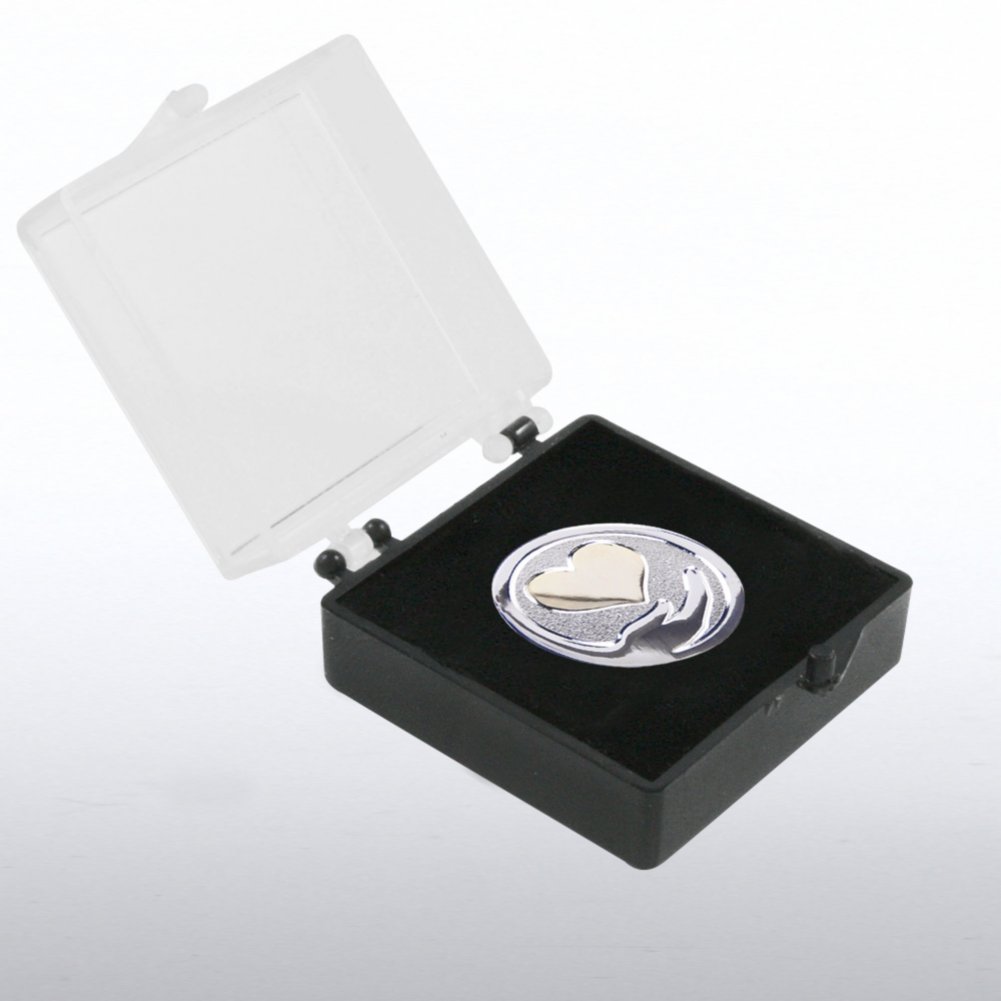 Lapel Pin - Heart Hand BOX