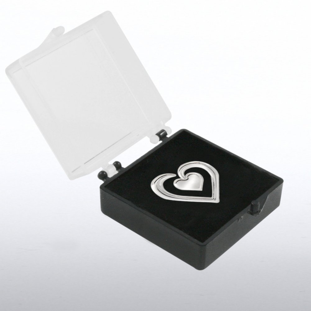 Lapel Pin - Duo Heart BOX