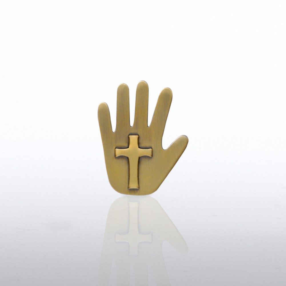 Lapel Pin - Cross Hand