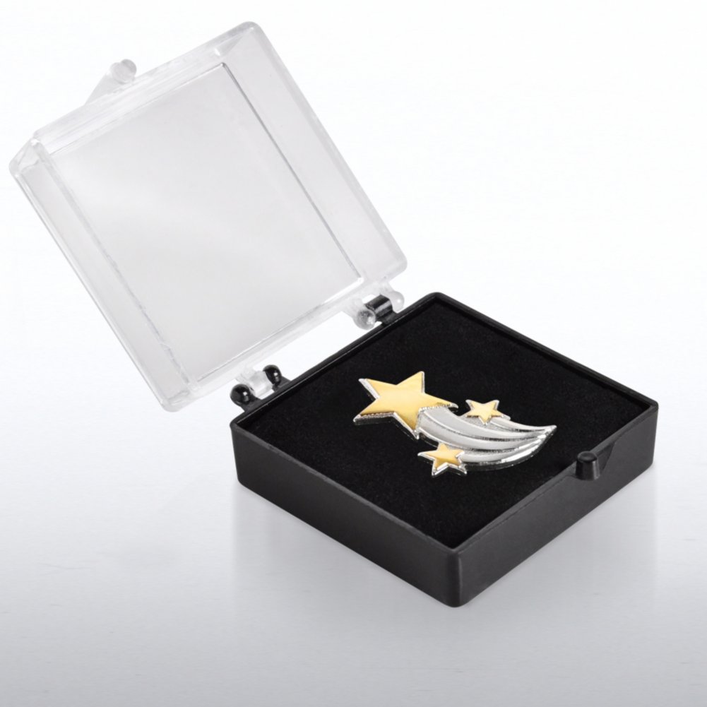 Lapel Pin - Shooting Star Trio BOX