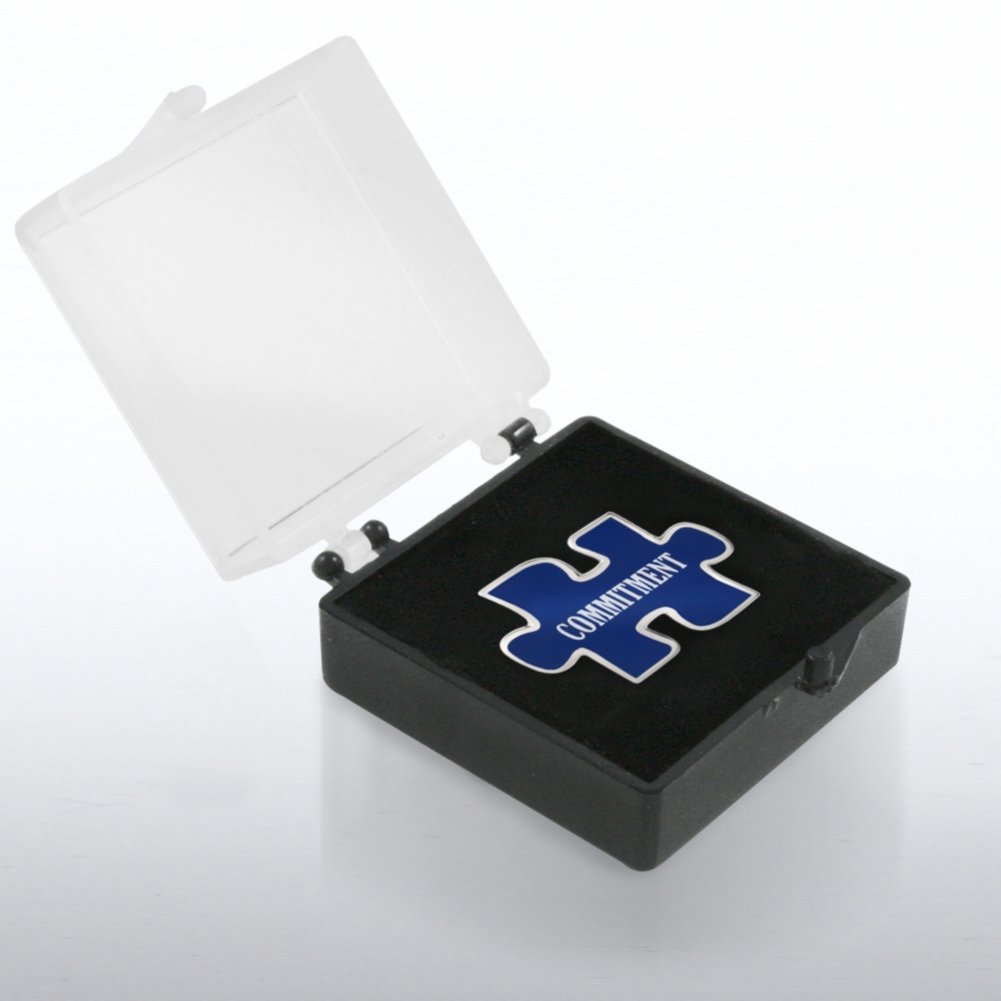 Lapel Pin - Puzzle Commitment BOX