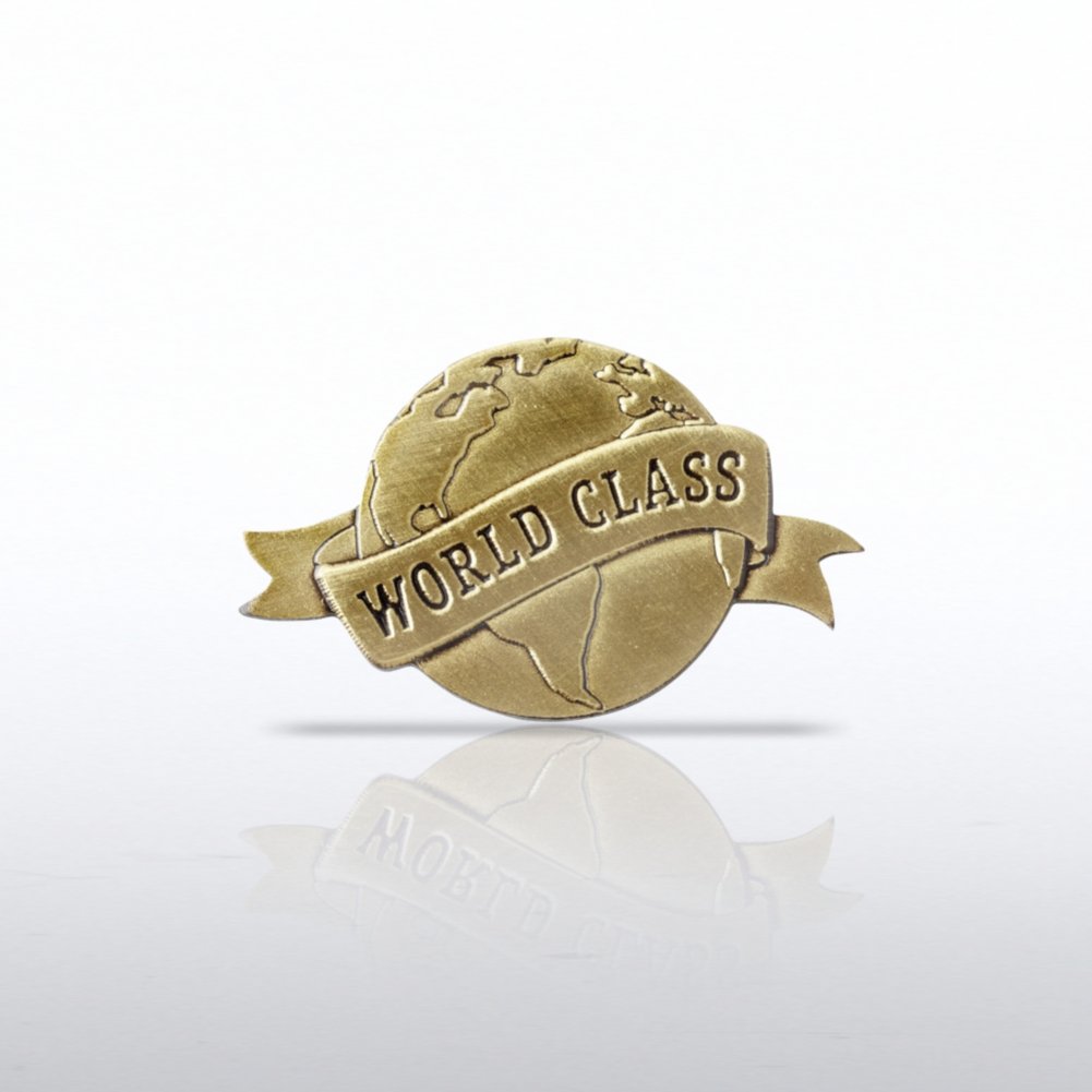 Lapel Pin - World Class - Globe