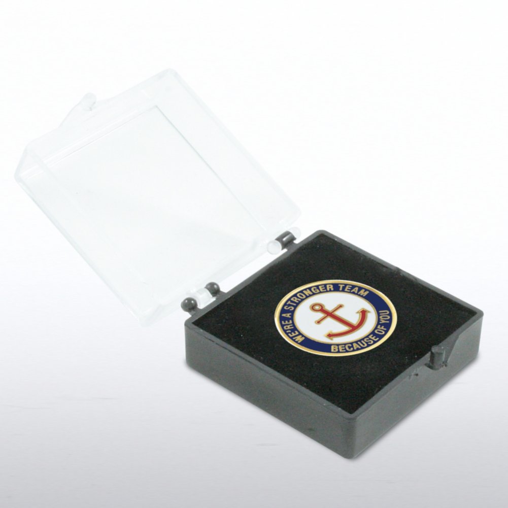 Lapel Pin - Anchor: We're a Stronger Team Because of You BOX