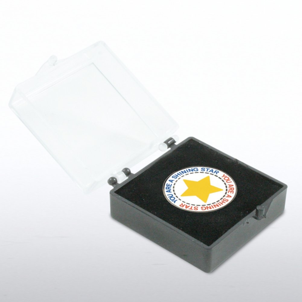 Lapel Pin - You are a Shining Star - Round BOX