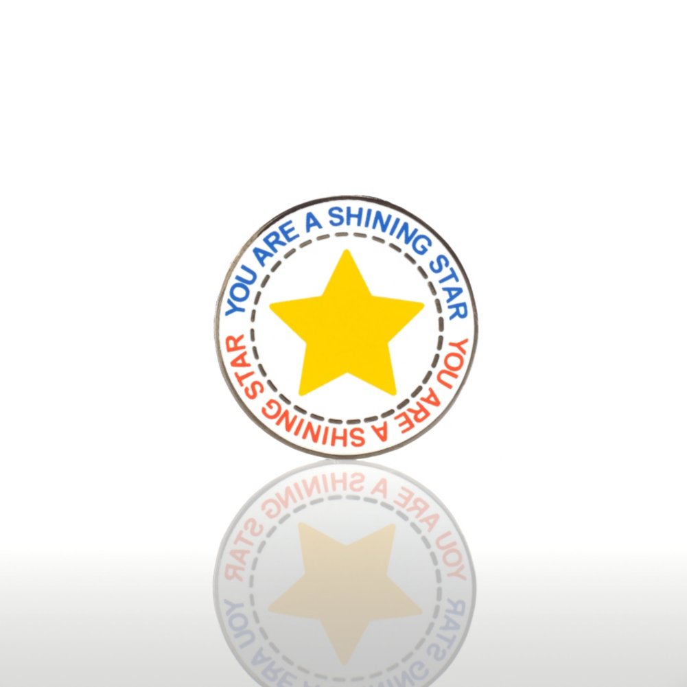 Lapel Pin - You are a Shining Star - Round