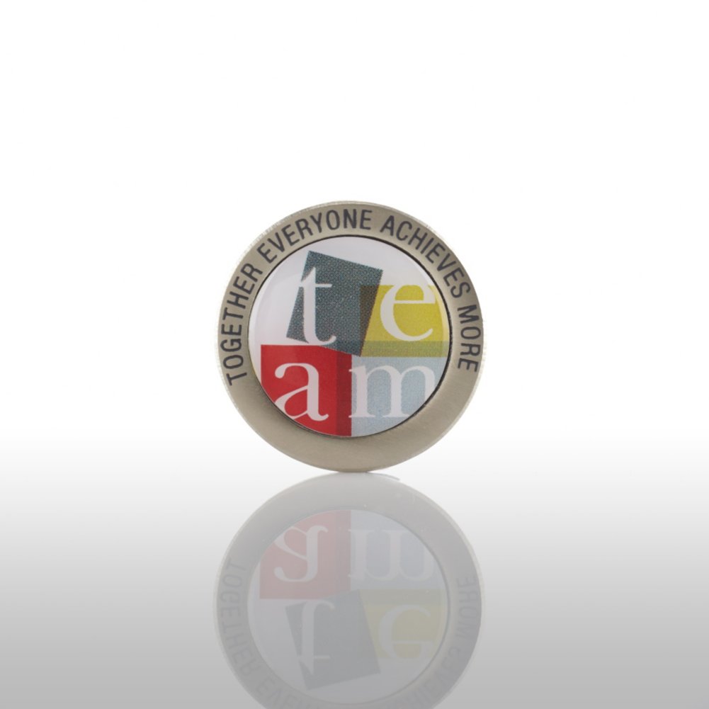 Lapel Pin - TEAM: Together Everyone Achieves More - Round