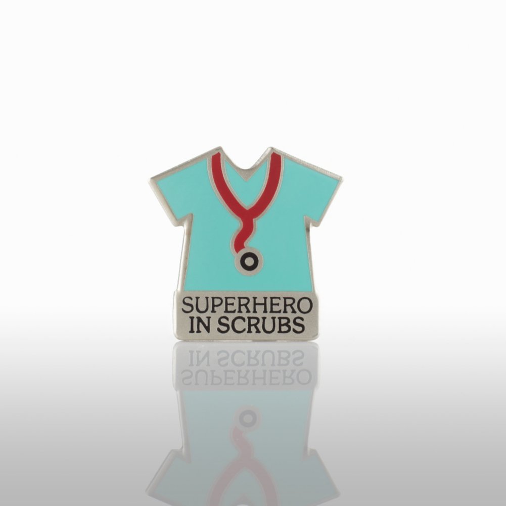 Lapel Pin - Superhero in Scrubs