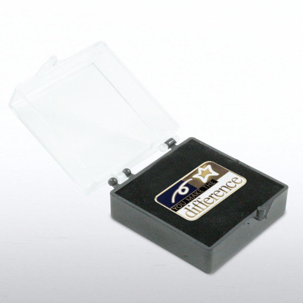 Lapel Pin - You Make the Difference - Classic Square BOX