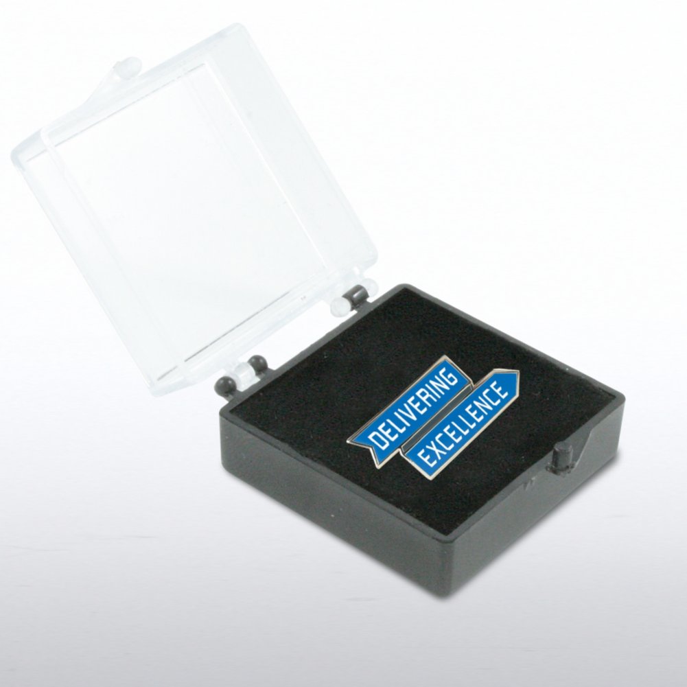 Lapel Pin - Delivering Excellence Arrow BOX