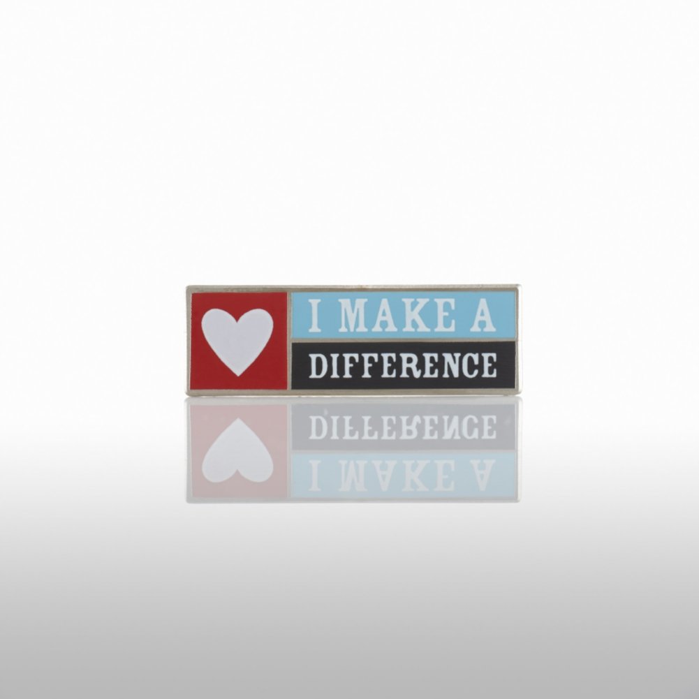 Lapel Pin - I Make a Difference - Heart