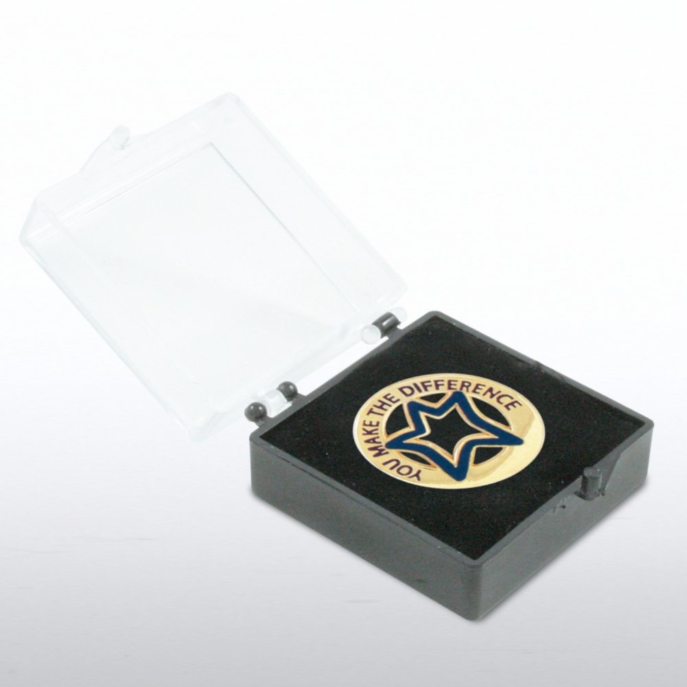 Lapel Pin - You Make the Difference - Round BOX