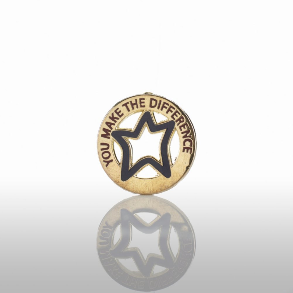 Lapel Pin - You Make the Difference - Round