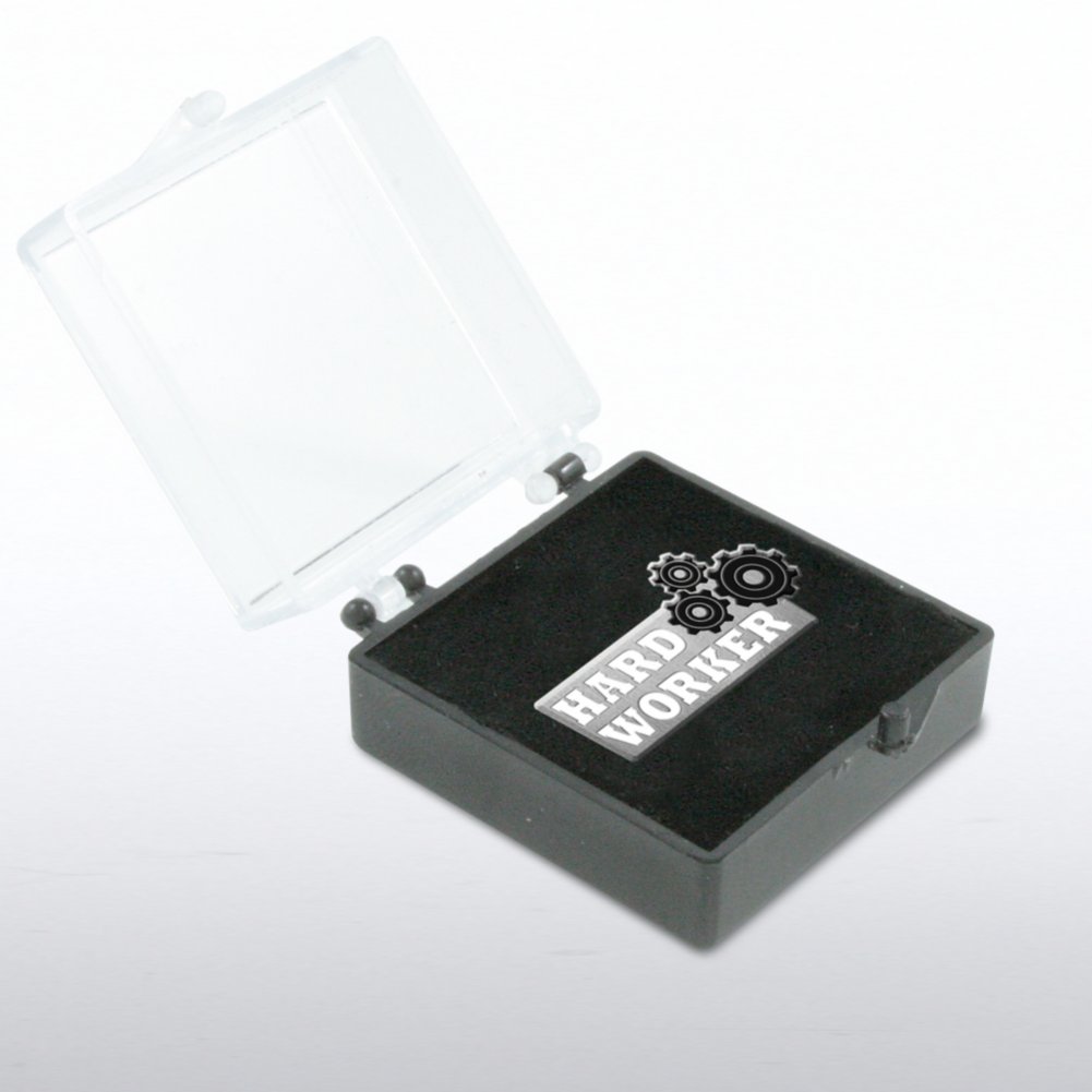 Lapel Pin - Gears - Hard Worker BOX