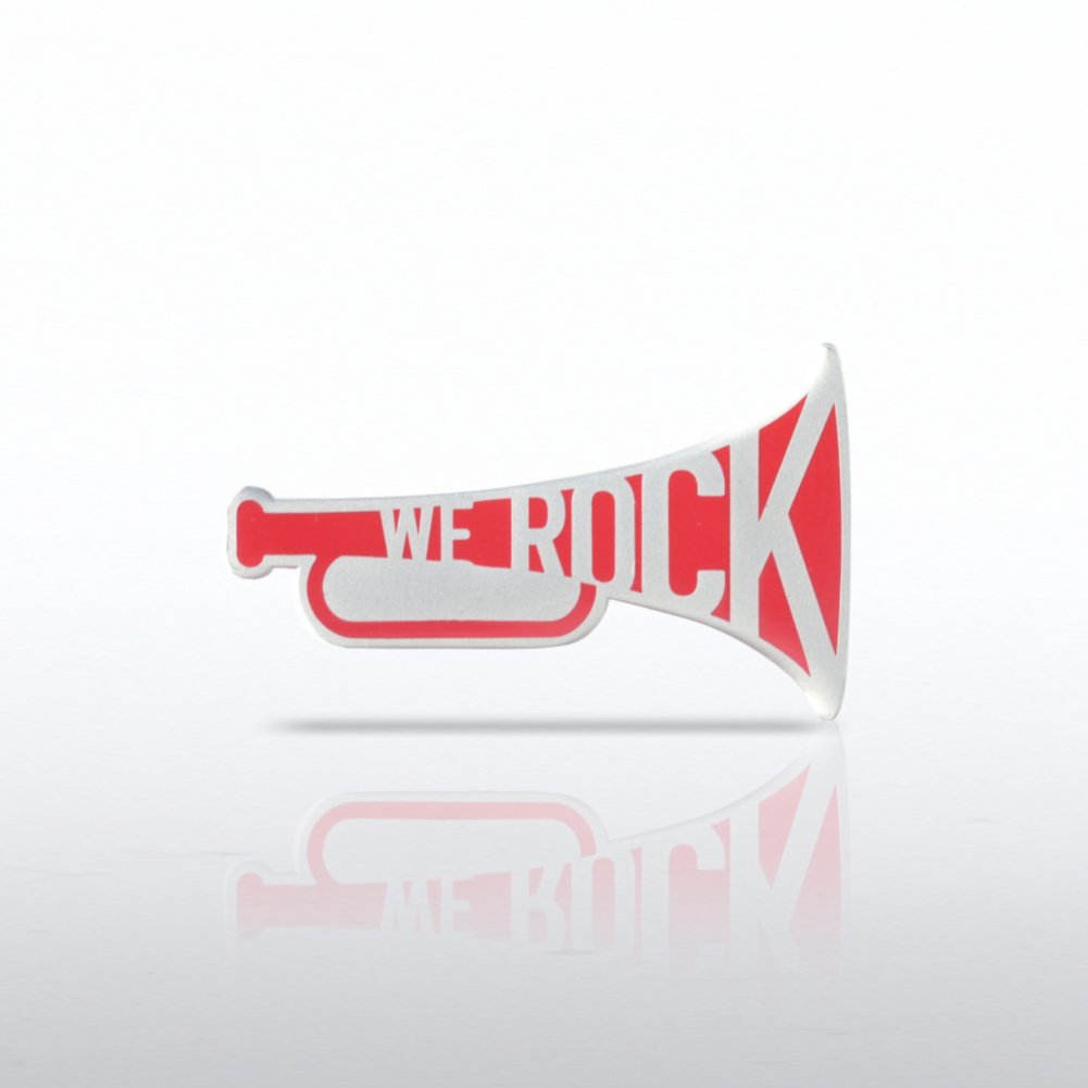 Lapel Pin - Megaphone - We Rock