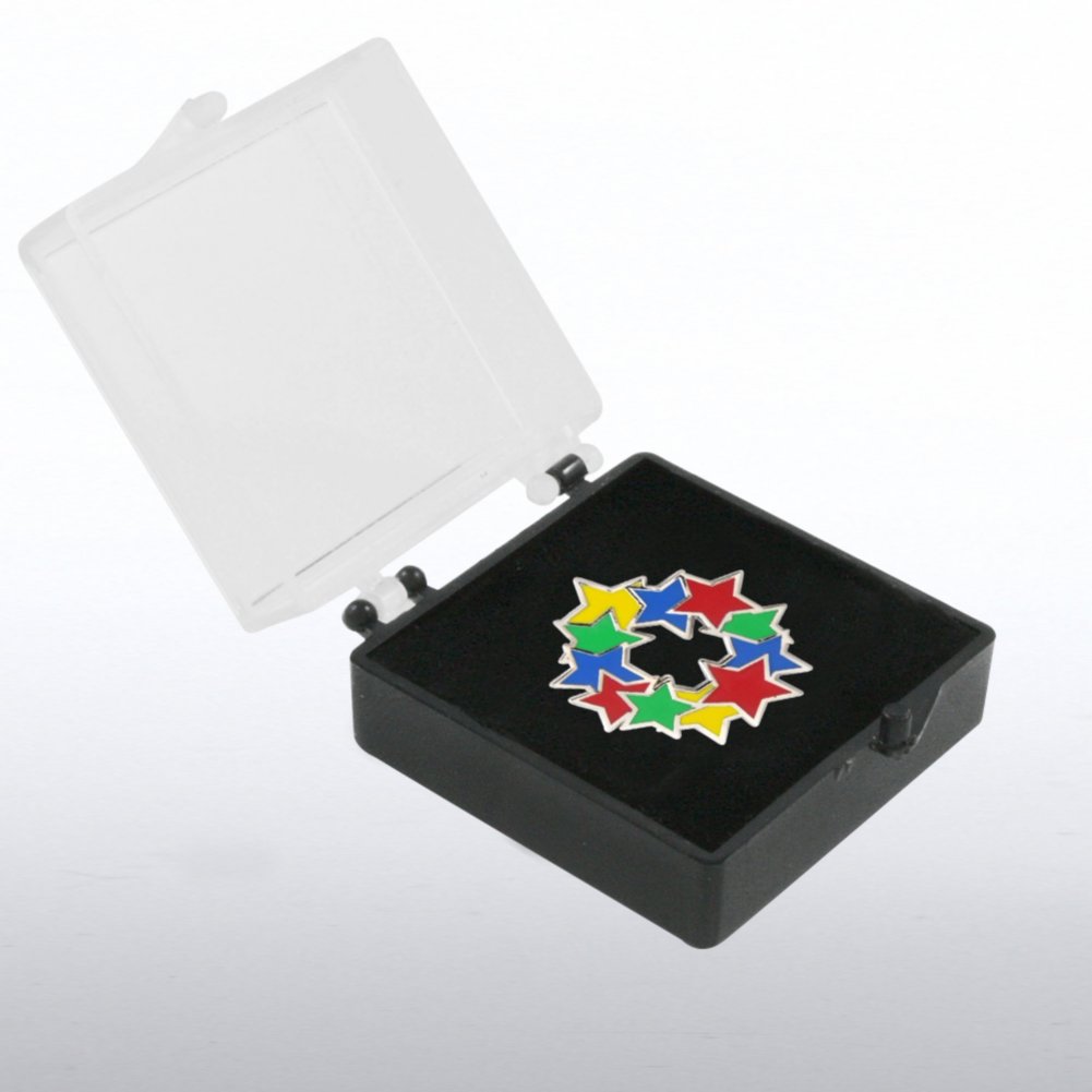 Lapel Pin - Circle of Stars BOX