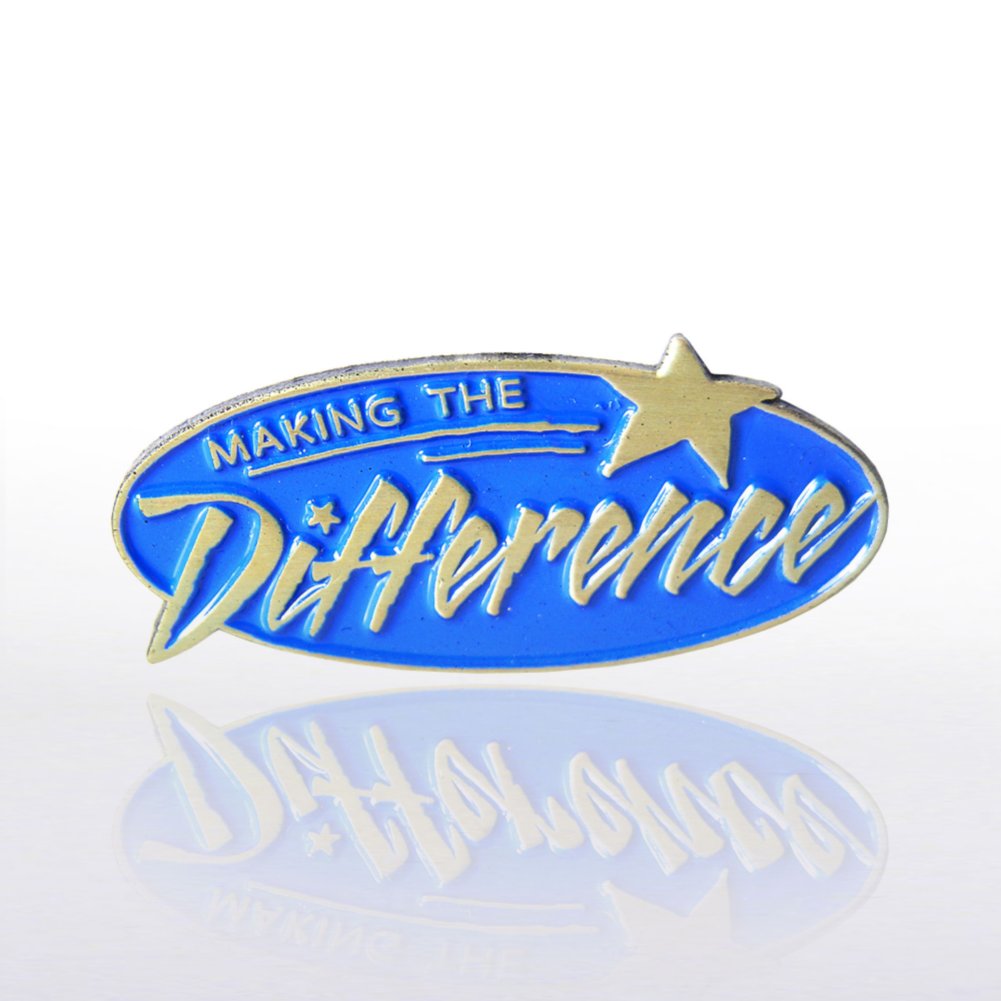 Lapel Pin - Making the Difference Blue