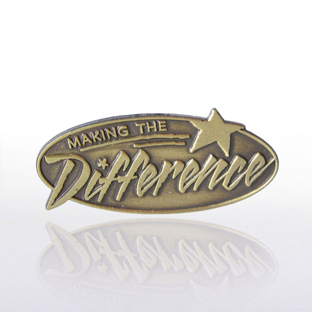 Lapel Pin - Making The Difference Gold