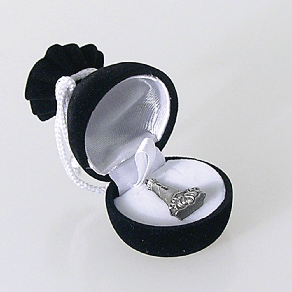 Gem Bag Lapel Pin Box - Black