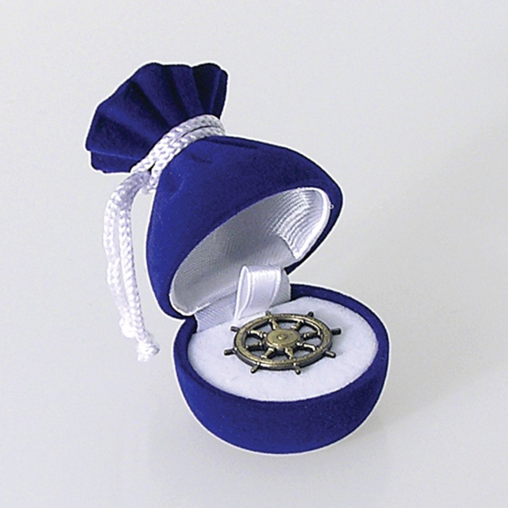 Gem Bag Lapel Pin Box - Blue