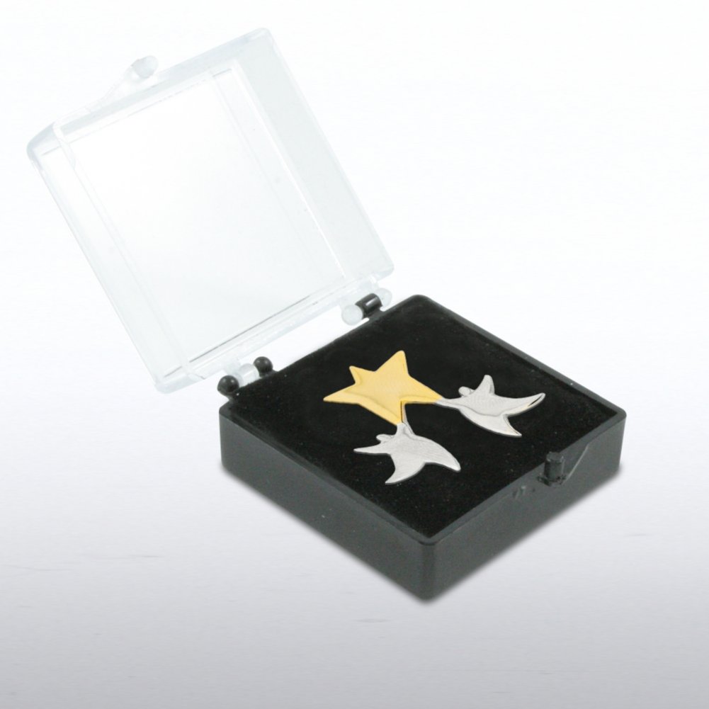 Lapel Pin - Star in Hands BOX