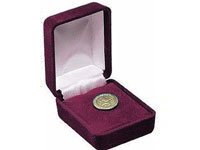 Lapel Pin Presentation Box - Burgundy