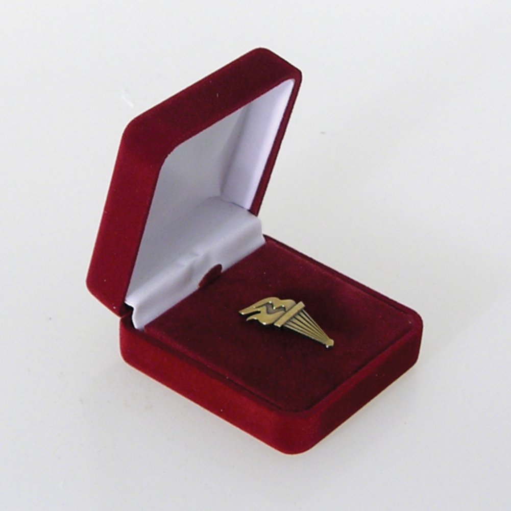 Lapel Pin Presentation Box - Burgundy
