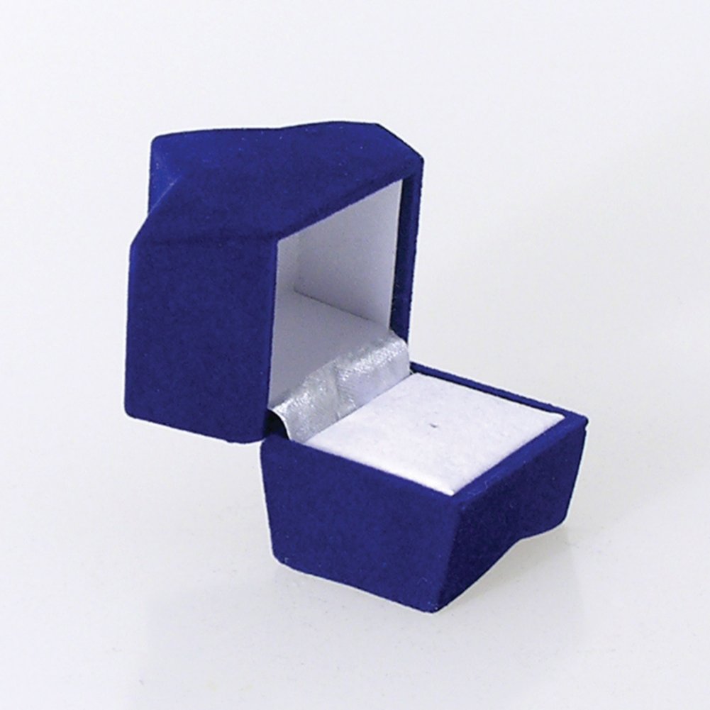 Star Lapel Pin Presentation Box - Blue OPEN