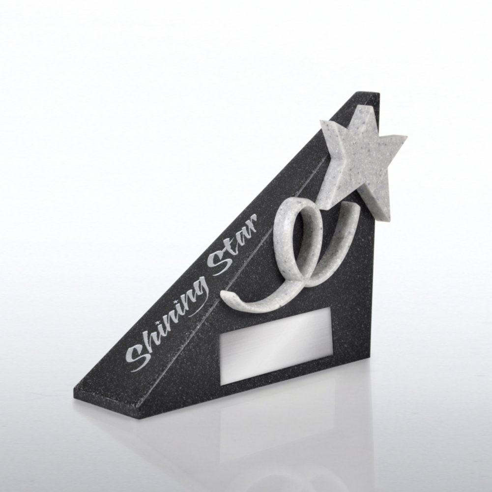 Sculptured Desk Awards - Shining Star - Personalized SIDE
