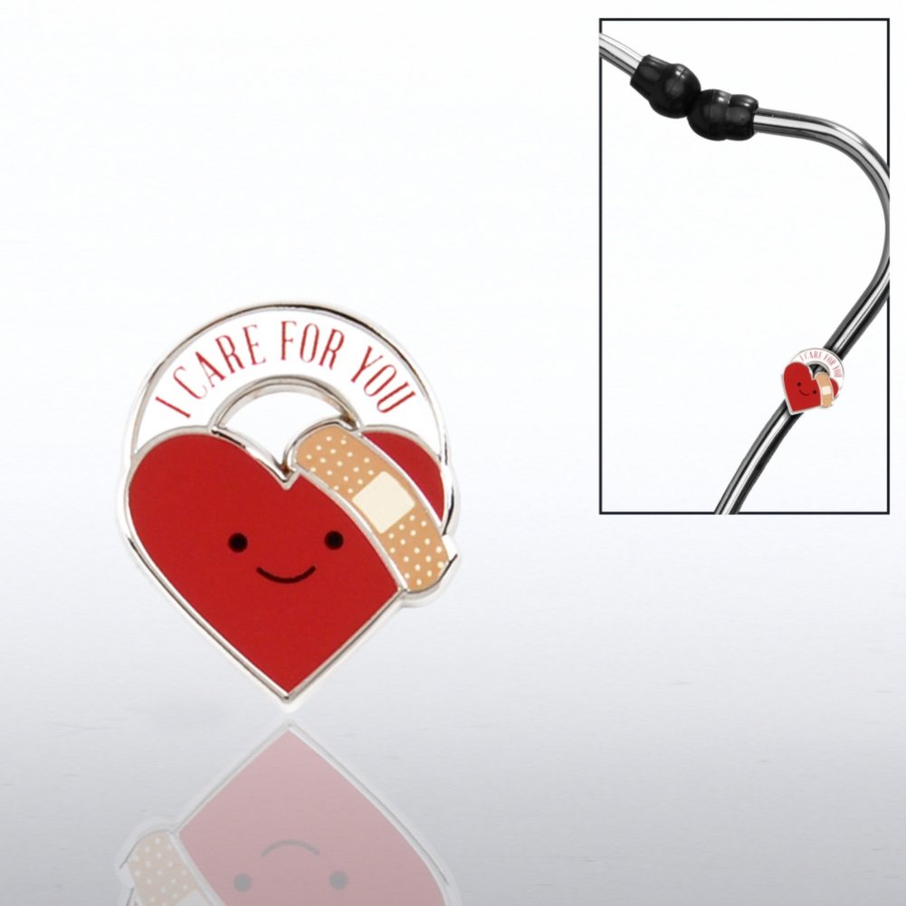 Steth-o-Charm - Smiley Heart with Bandaid