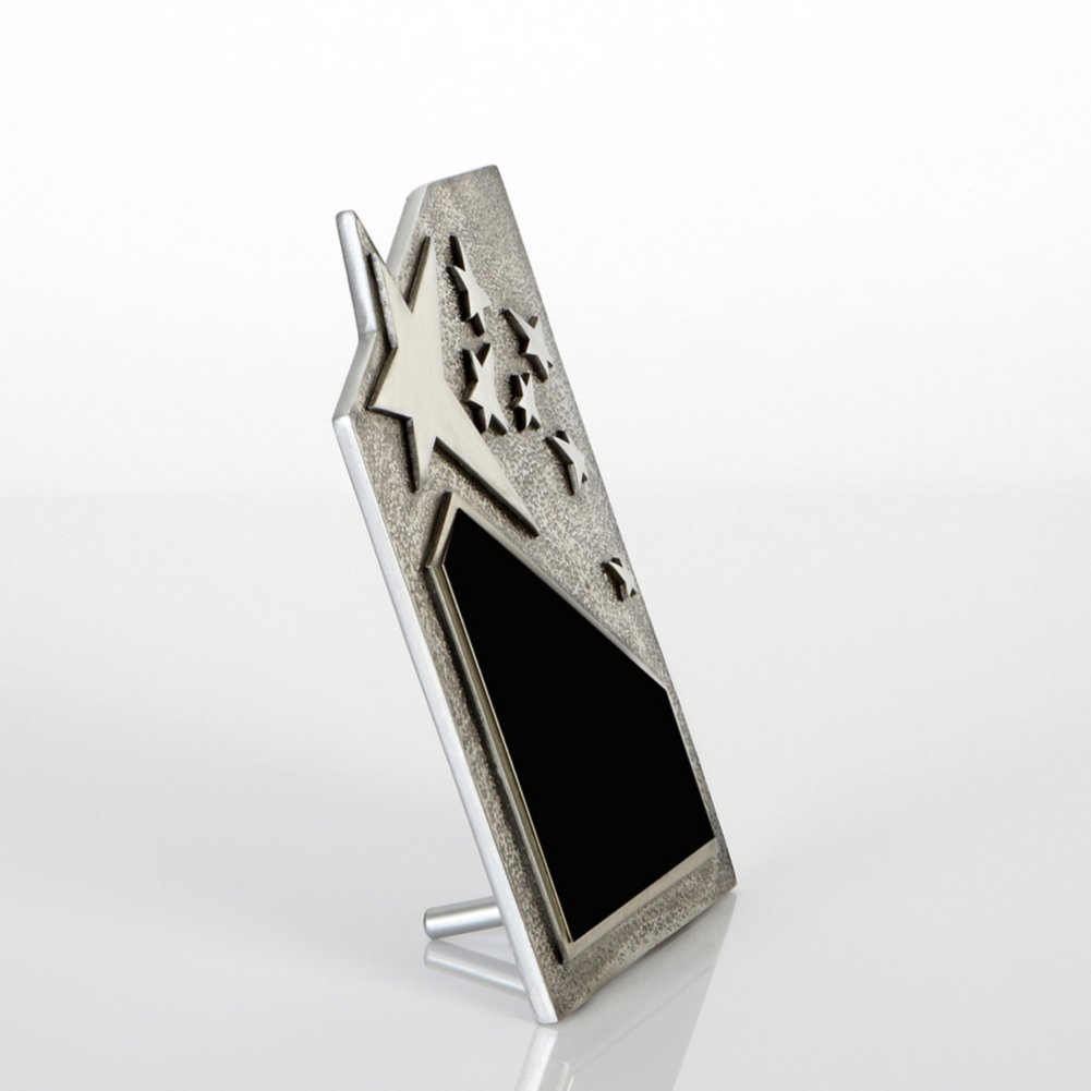Resin Star Plaque - Silver - Large SIDE