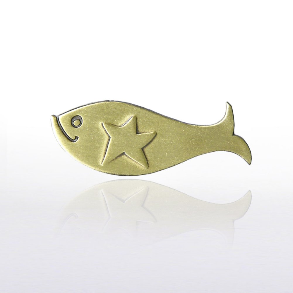 Lapel Pin - FISH w/Star