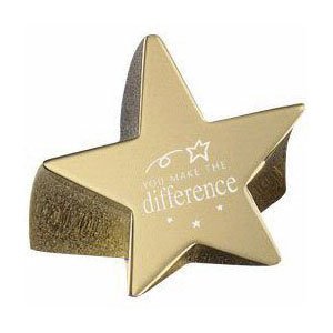 Paperweight - You Make the Difference - Gold