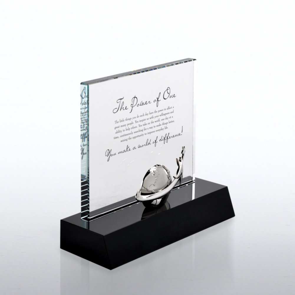 Crystal Character Trophy - World of Difference SIDE