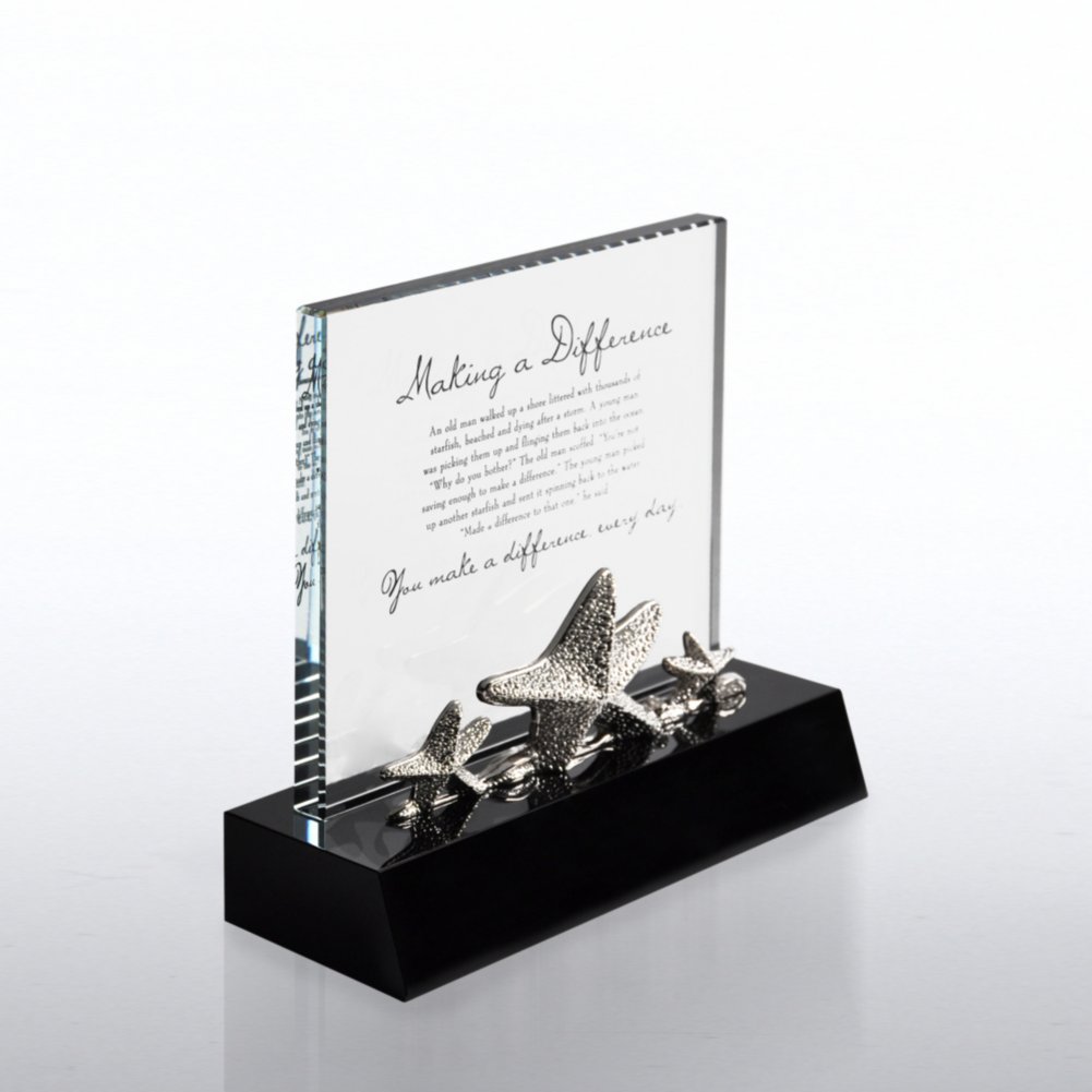 Crystal Character Trophy - Starfish SIDE
