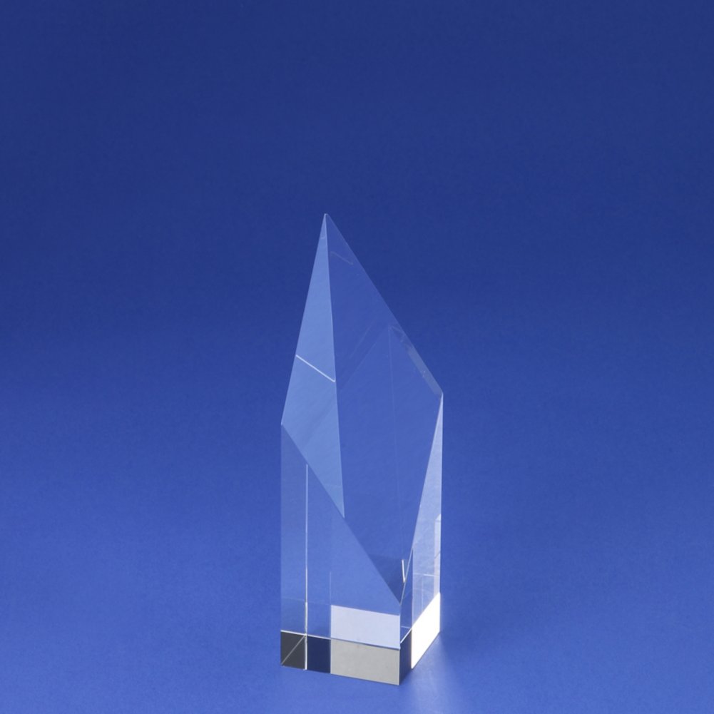Crystal Sculpture Trophy - Diamond SIDE