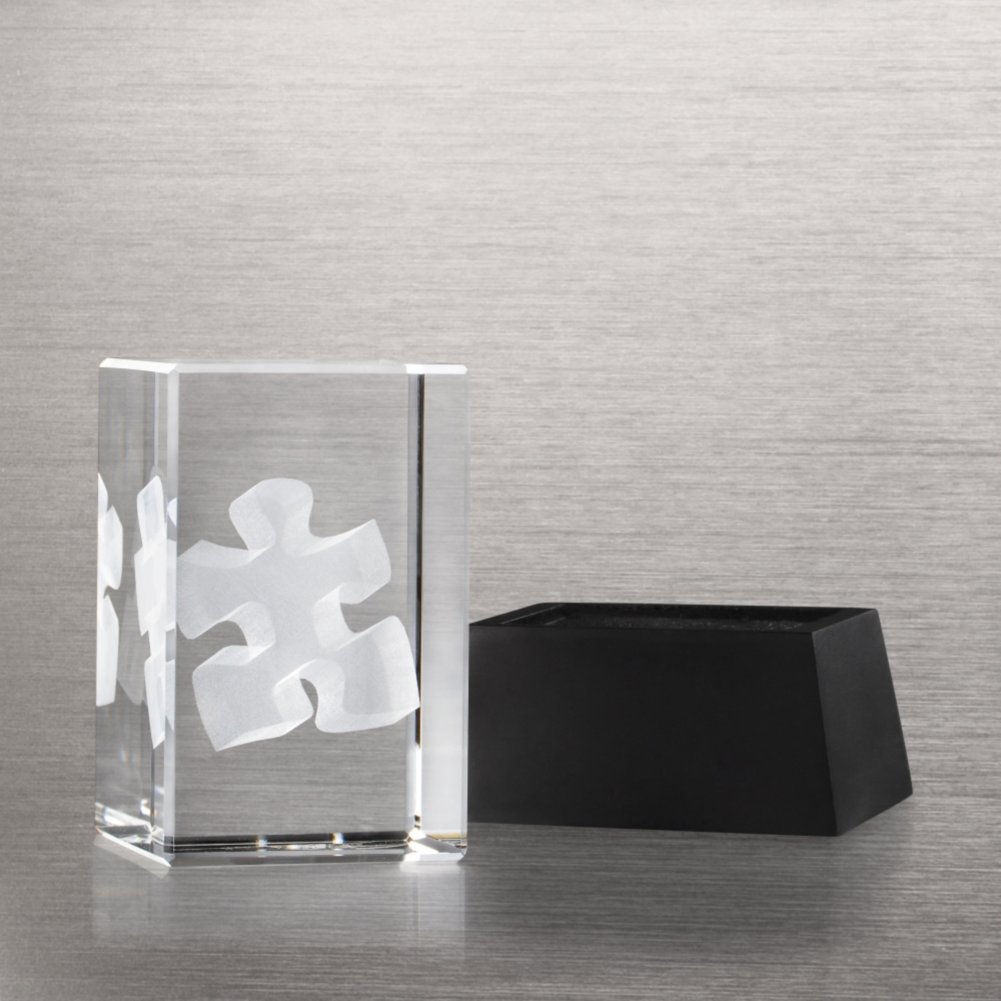 3-D Crystal Trophy - Essential Piece OPEN