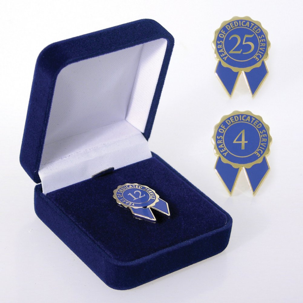 Anniversary Lapel Pin - Blue Ribbon