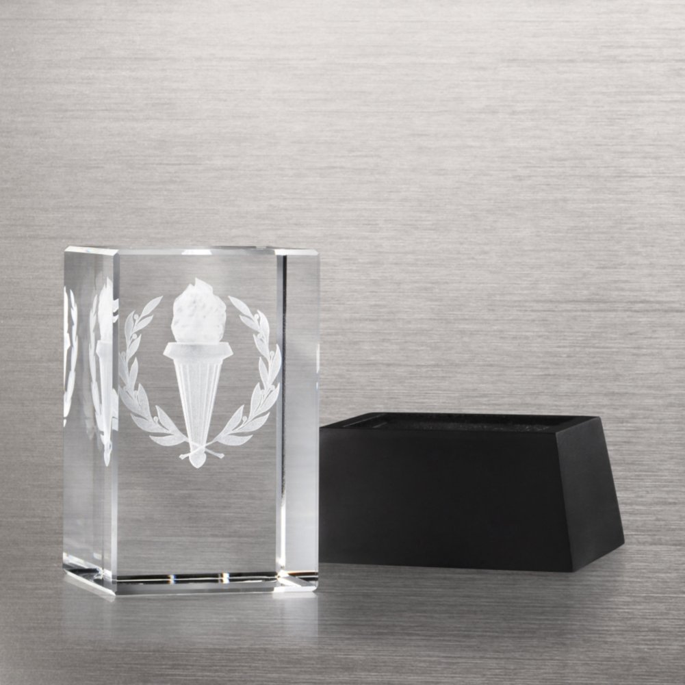 3-D Crystal Trophy - Torch: Outstanding Achievement OPEN