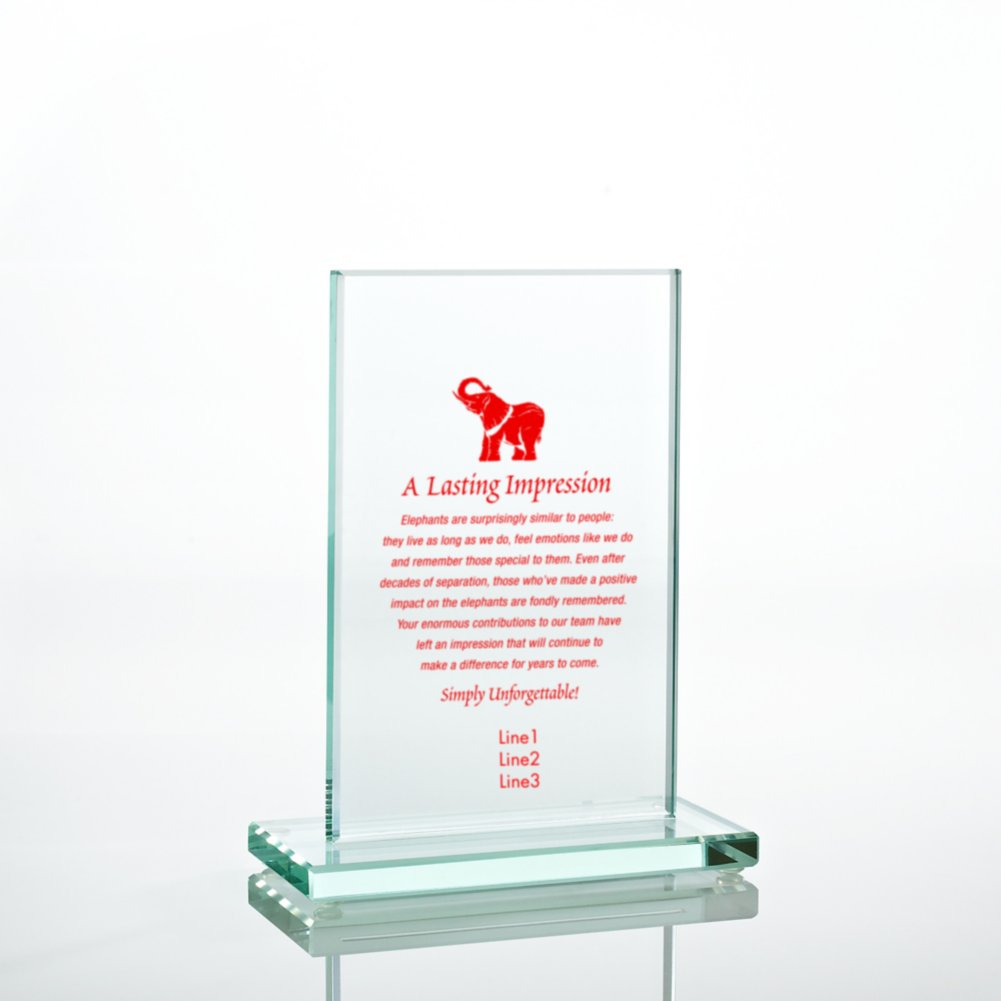 Jade Character Trophy - Rectangle Small