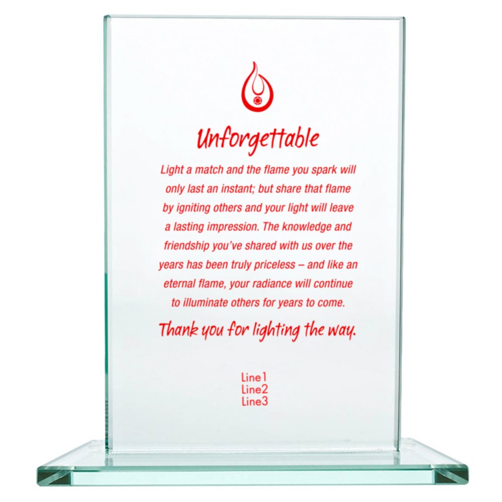 Jade Character Trophy - Rectangle Large