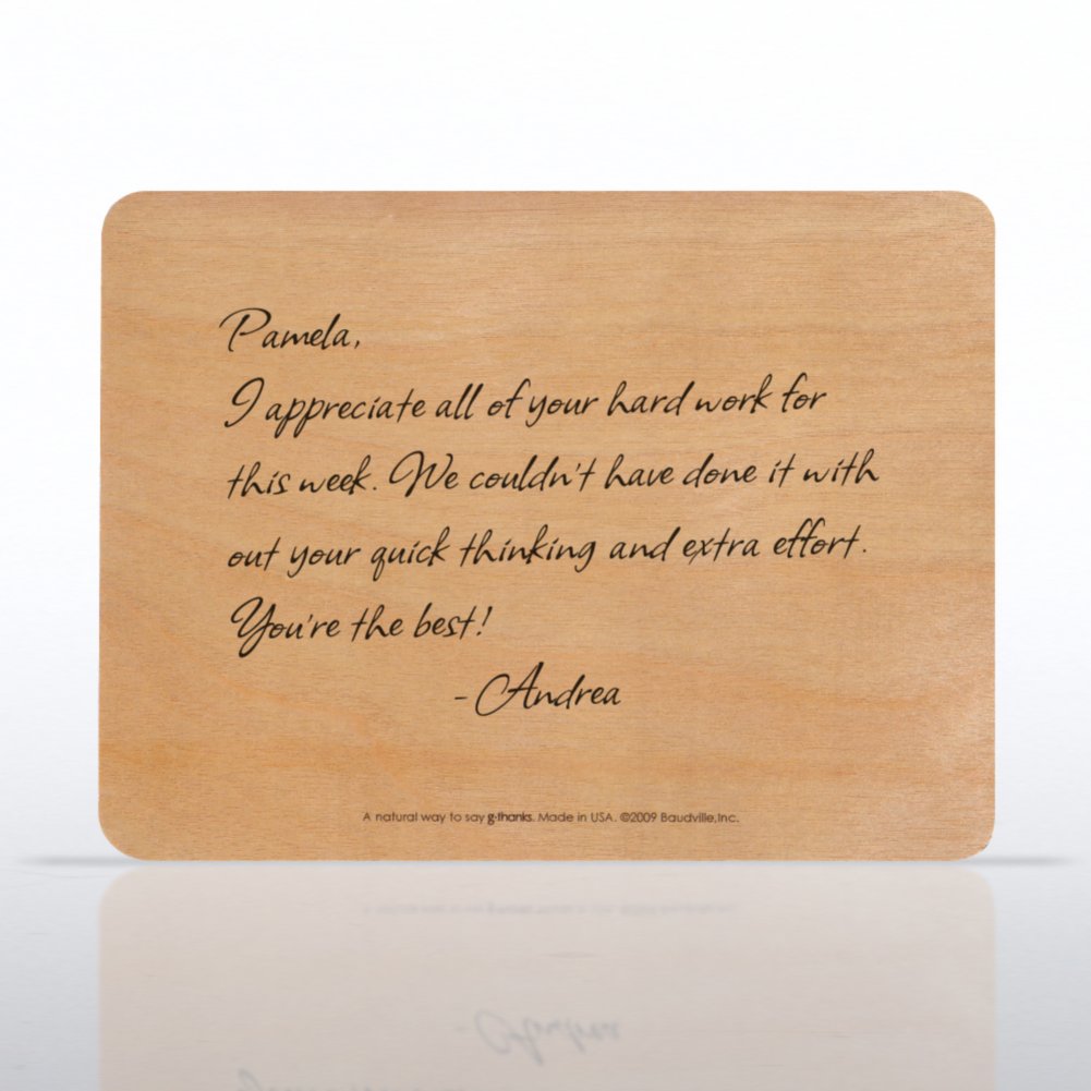 g-thanks - Wood Postcards Assortment BACK