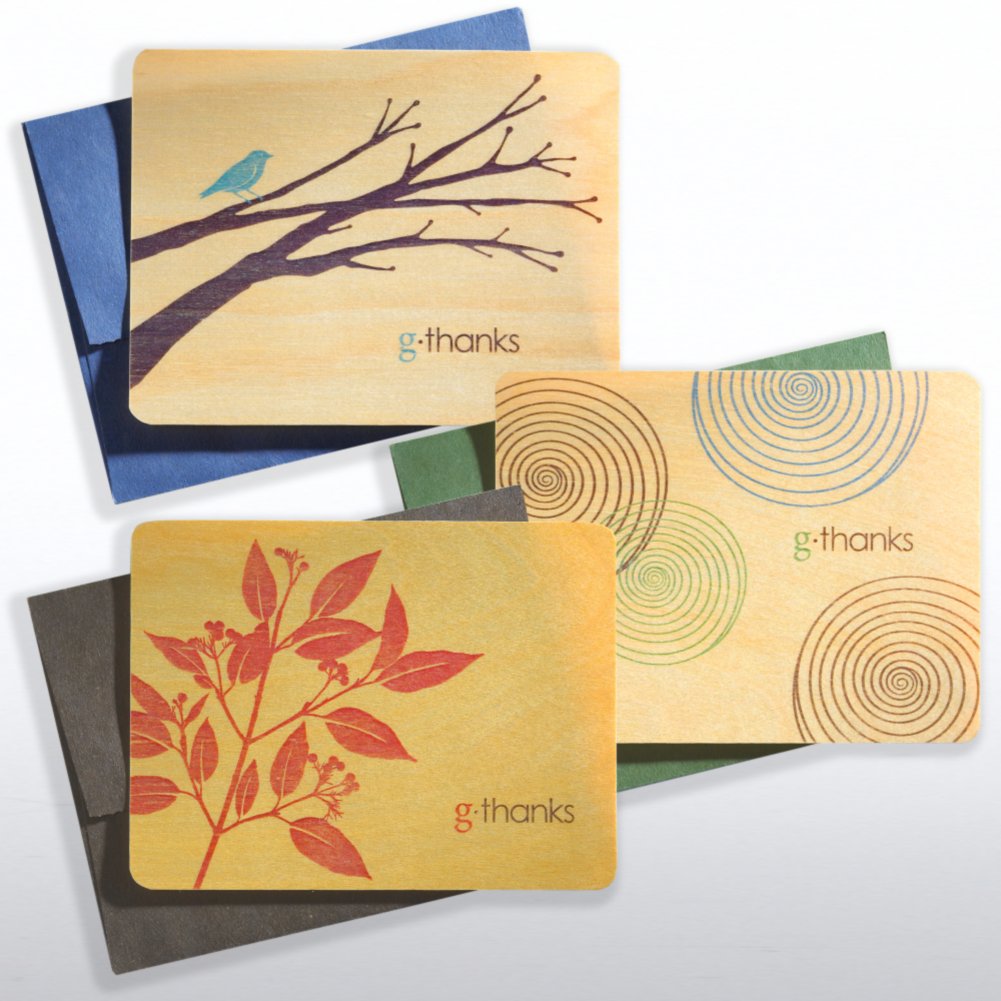g-thanks - Wood Postcards Assortment