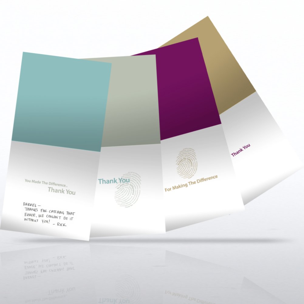 Note Cards - You Made the Difference OPEN