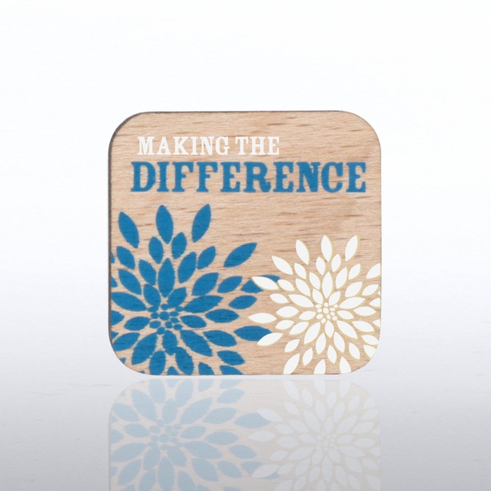 Lapel Pin - Wood Collection - Making the Difference Flower
