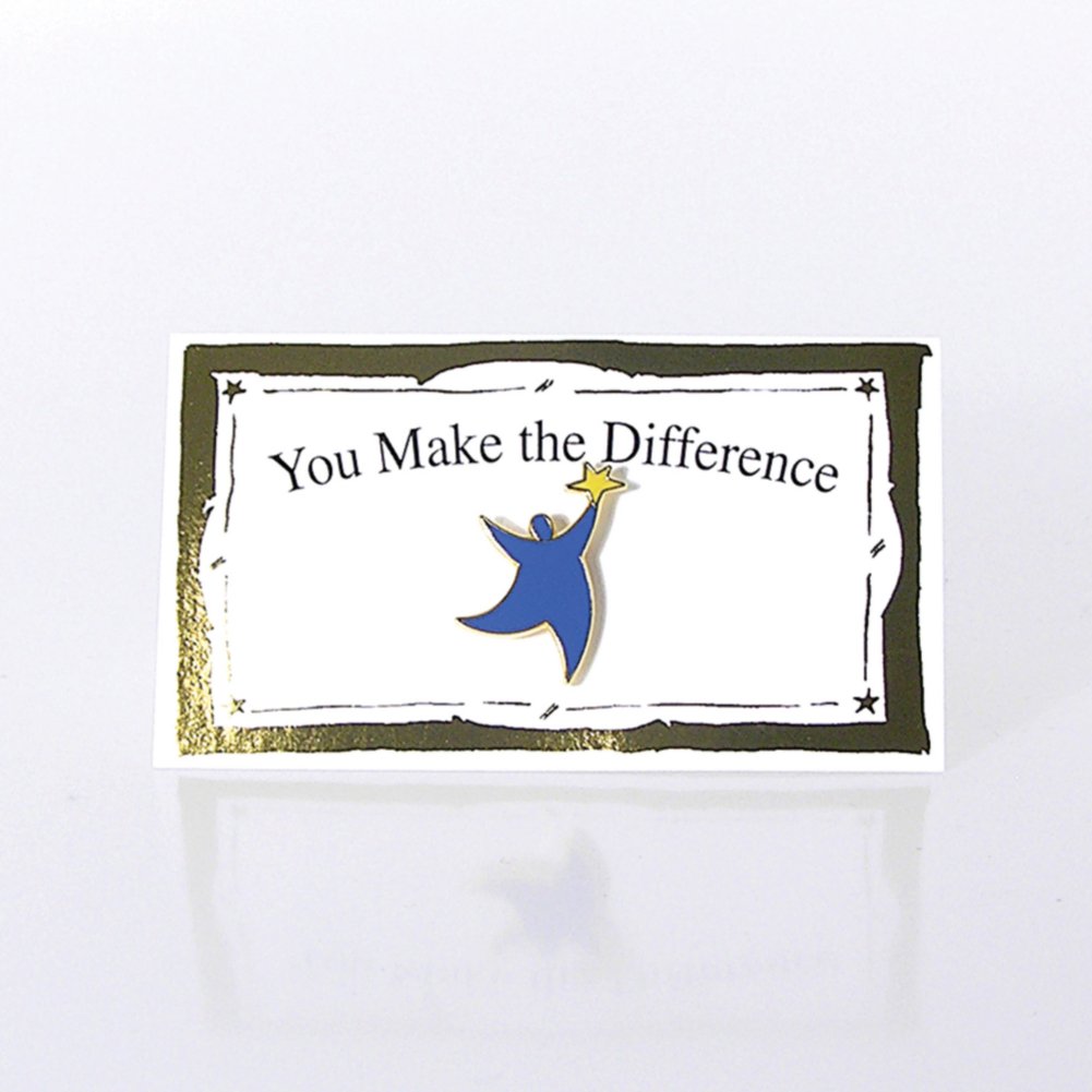 Lapel Pin Presentation Card - You Make the Difference